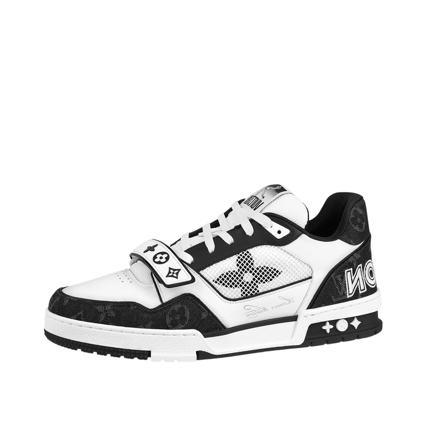 Louis Vuitton LV Trainer Velcro Strap Monogram Denim Black White 1A9ZAU / 1A9ZAW / 1A9ZB0