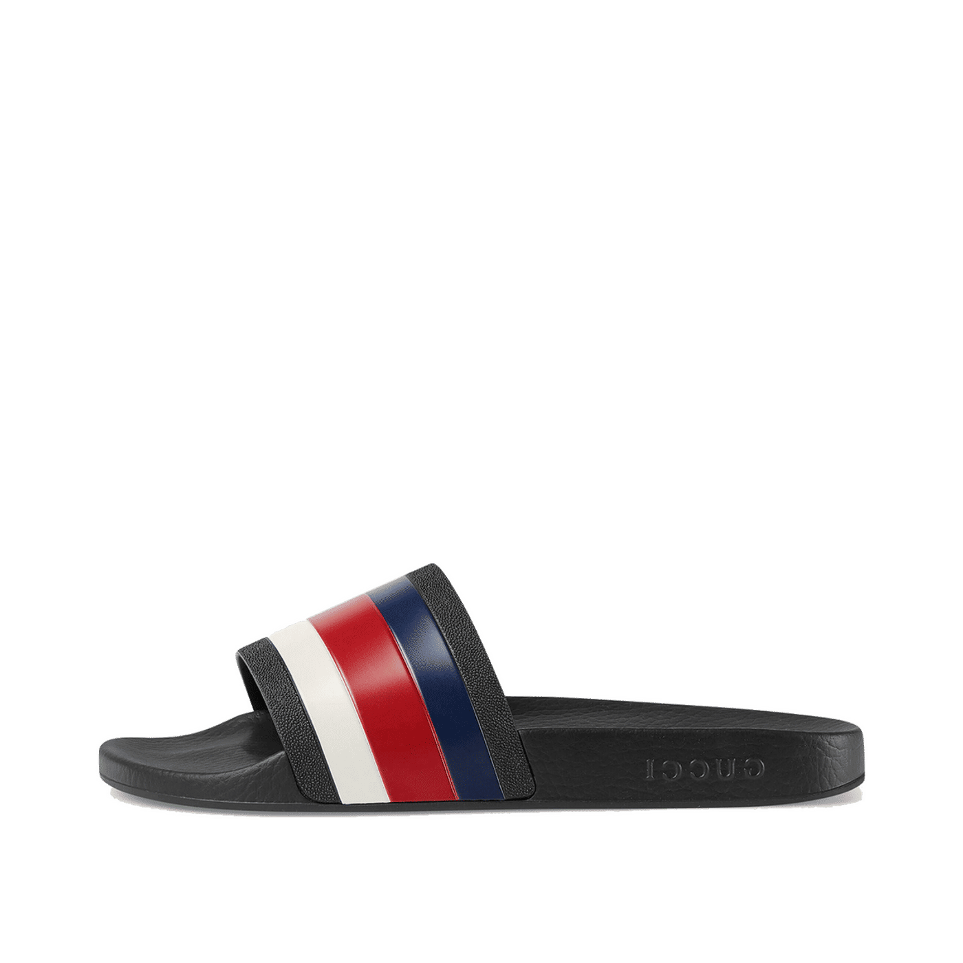 Gucci Pursuit Pool Slides Blue White Stripe 308234 GIB10 1071