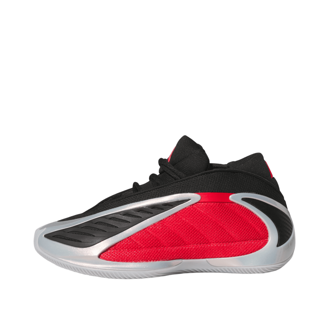 Adidas Anthony Edwards 2 GS "Silver Metallic / Pure Ruby / Core Black" | JQ9489