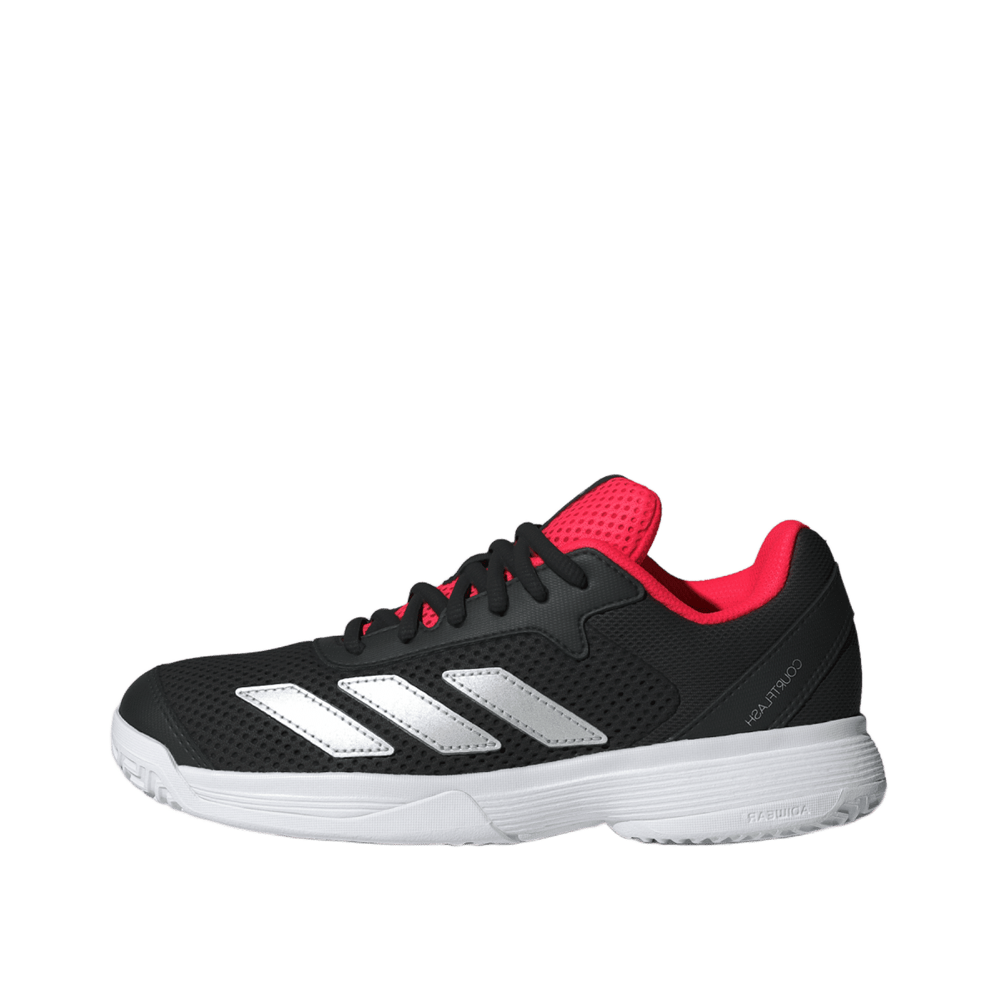 Adidas Courtflash Kids "Cloud White / Silver Metallic / Core Black" | JR4451