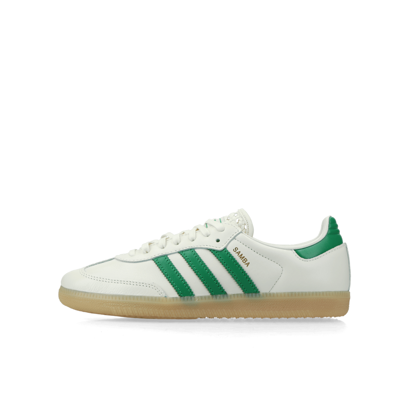 Adidas Samba OG Wmns "Off White / Green / Gold Metallic" | IH3983