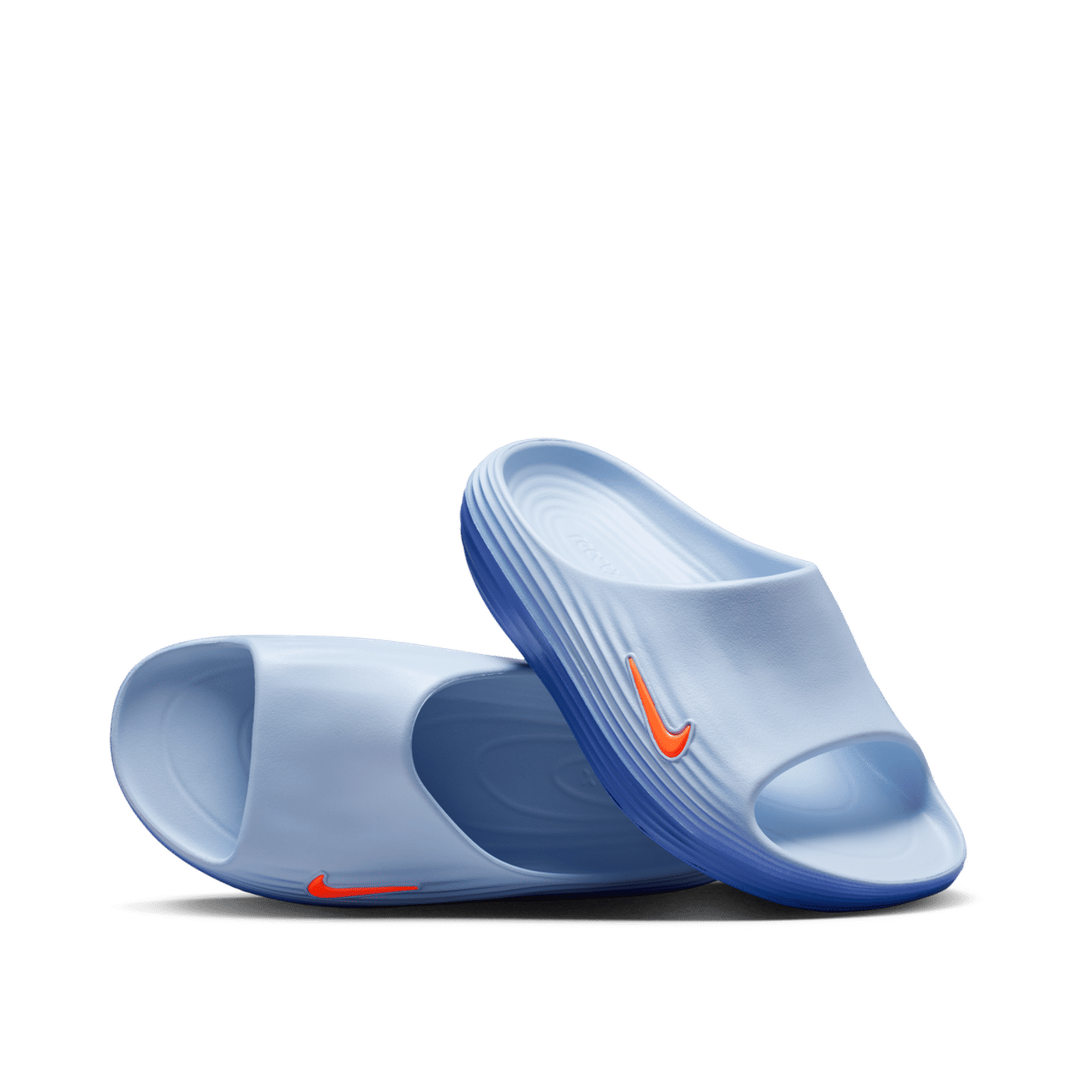 Nike ReactX Rejuven8 Slide "Hydrogen Blue/Total Orange-Blue Crystal" | HV4479-405