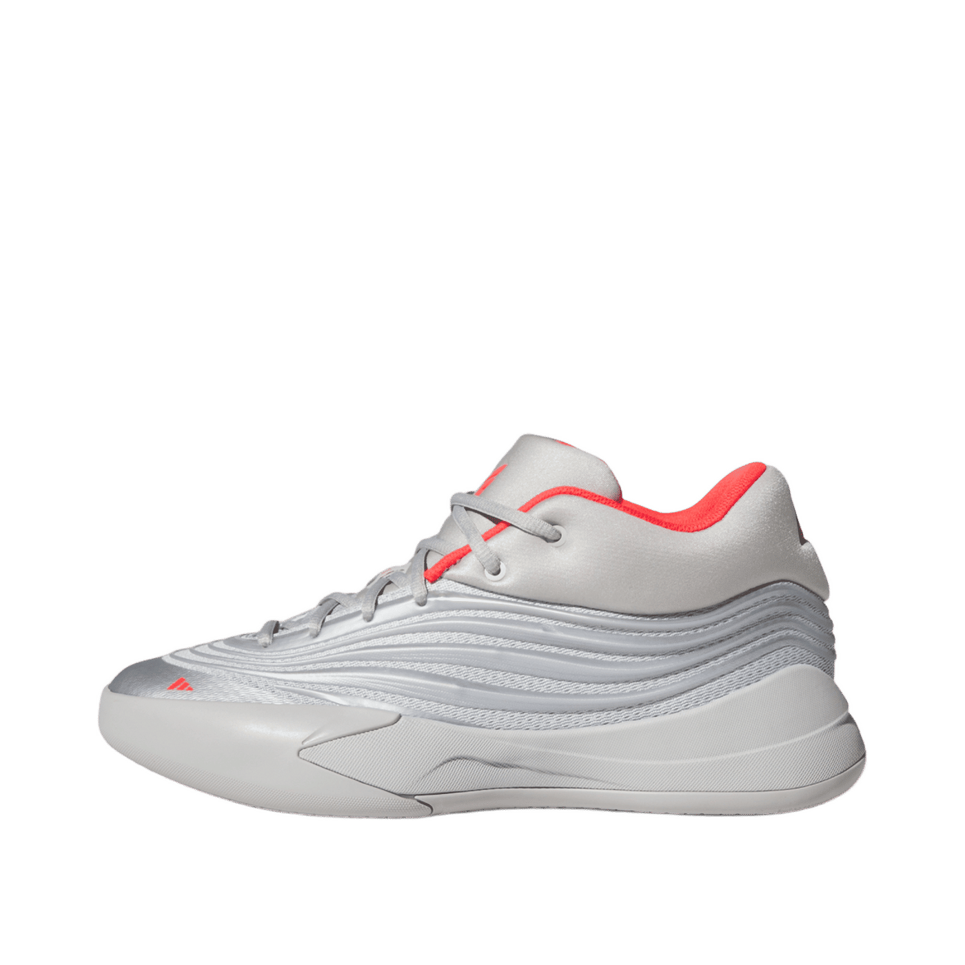 Adidas Dame X "Silver Metallic / Grey Two / Lucid Red" | KJ4398