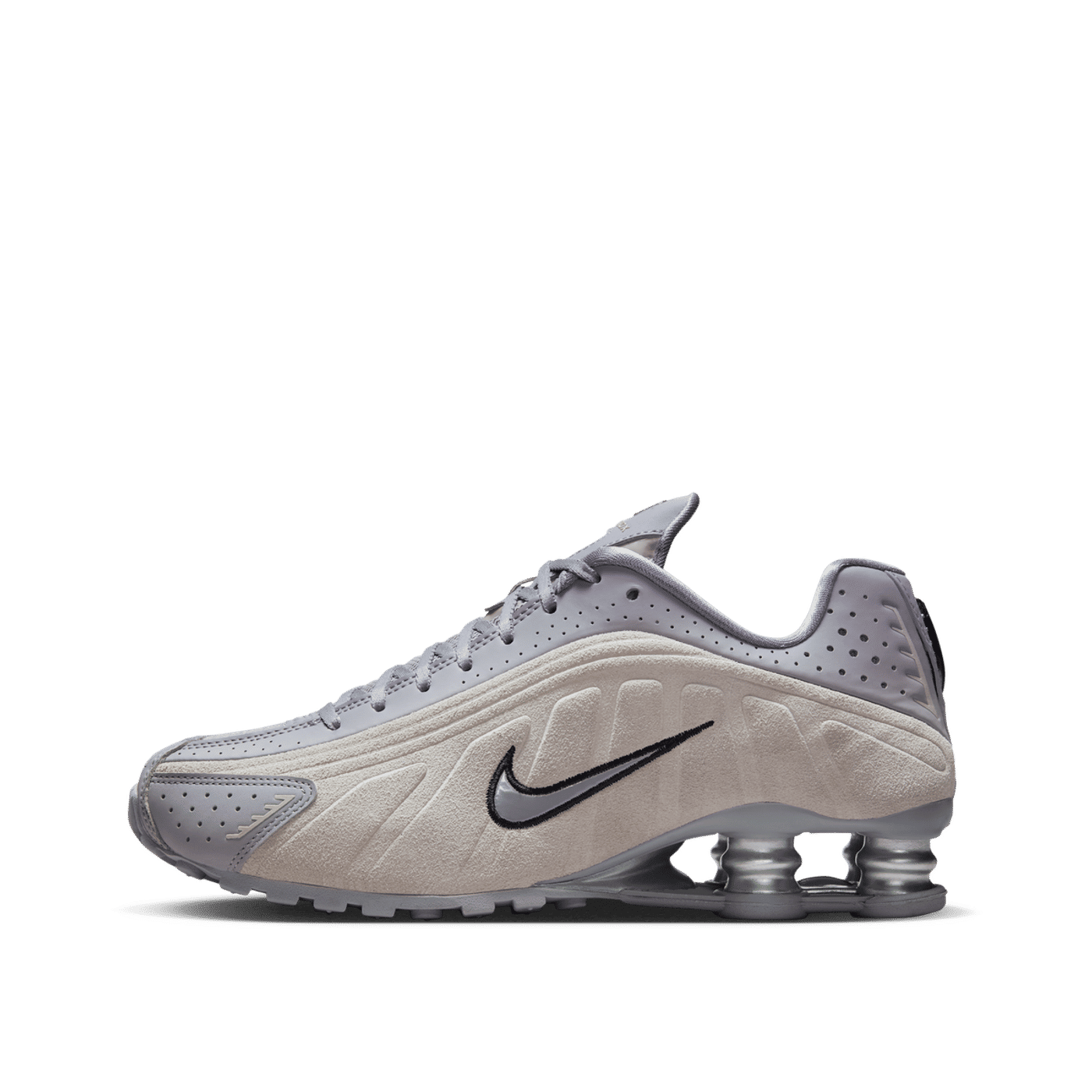 Nike Wmns Shox R4 "Cement Grey/Black-College Grey-Mtlc Silver" | HQ7739-001