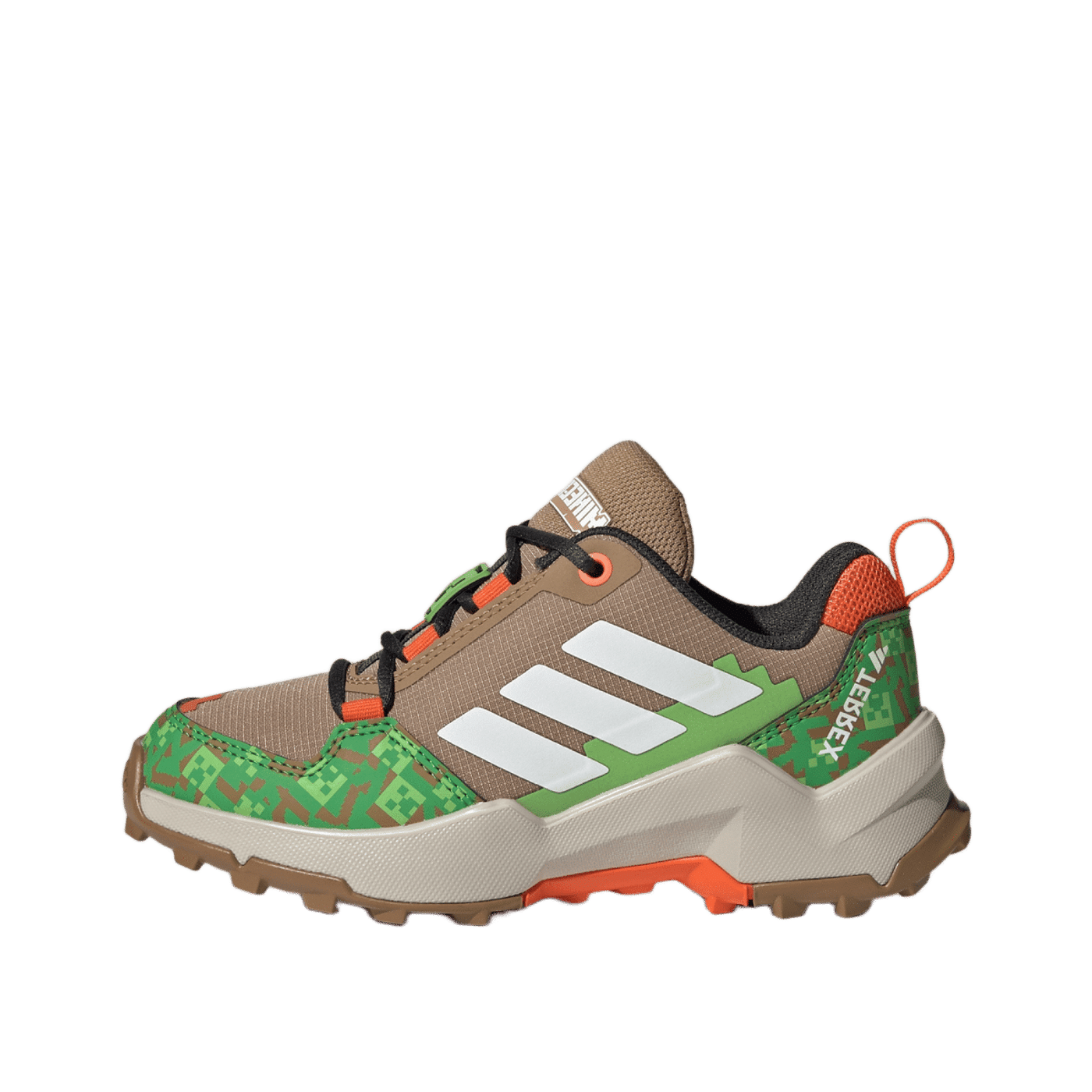 Adidas TERREX AX4R MINECRAFT "Cardboard / Cloud White / Semi Impact Orange" | JR1289