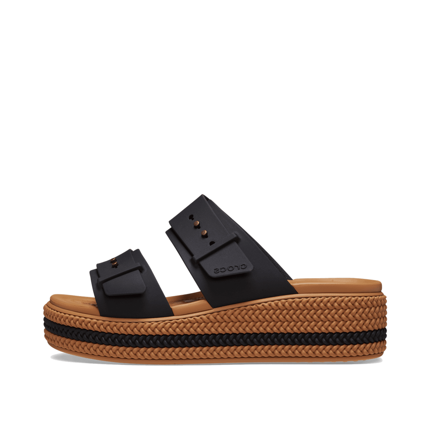 Crocs Brooklyn Woven Buckle "Black" | 209978001