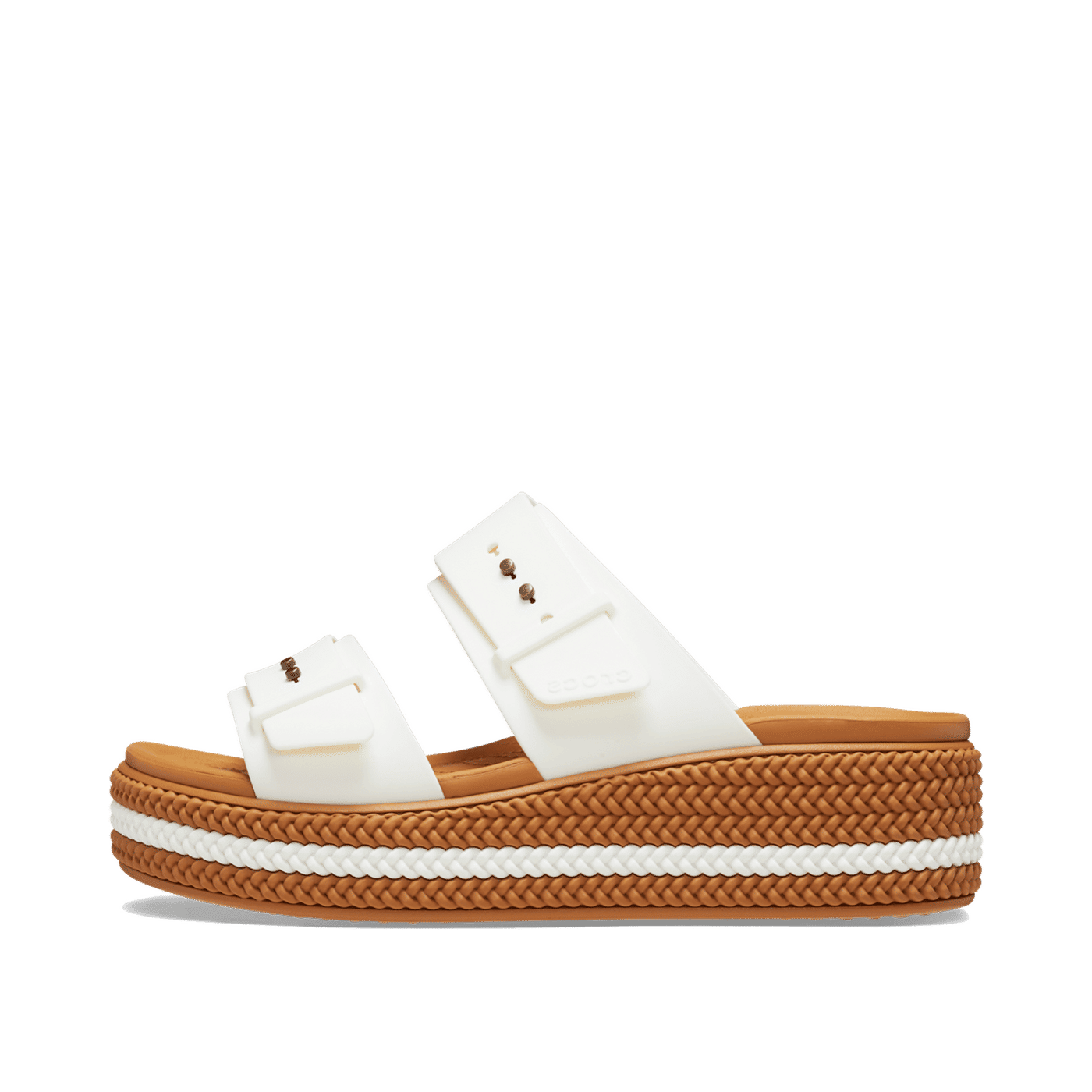 Crocs Brooklyn Woven Buckle "Chalk" | 2099780WV