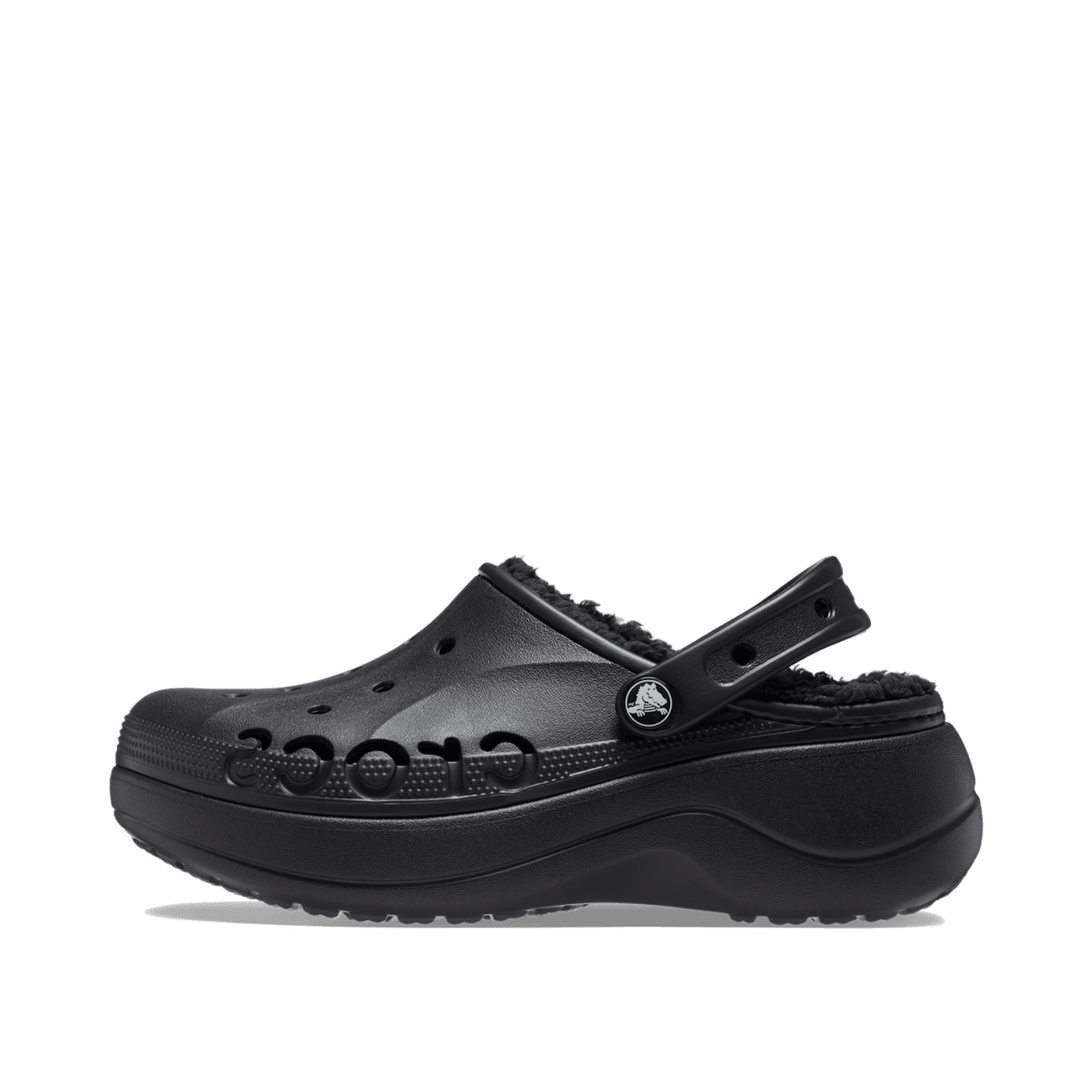 Crocs Baya Platform Lined Clog "Black" | 208708001