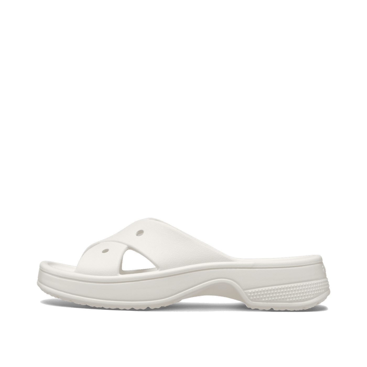Crocs Classic Cross Strap Slides "Chalk" | 2108400WV