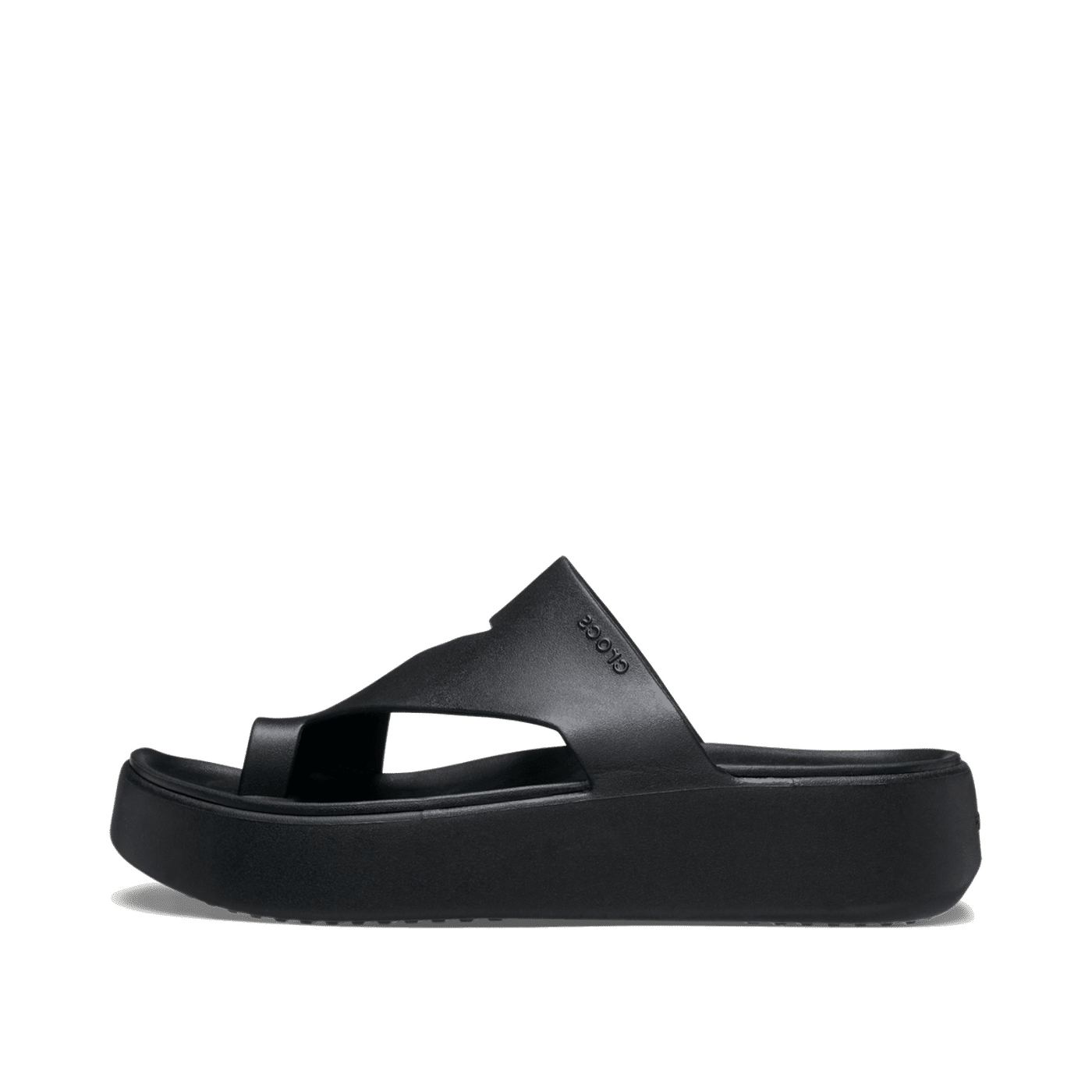 Crocs Getaway Platform Toe Loop "Black" | 210834001