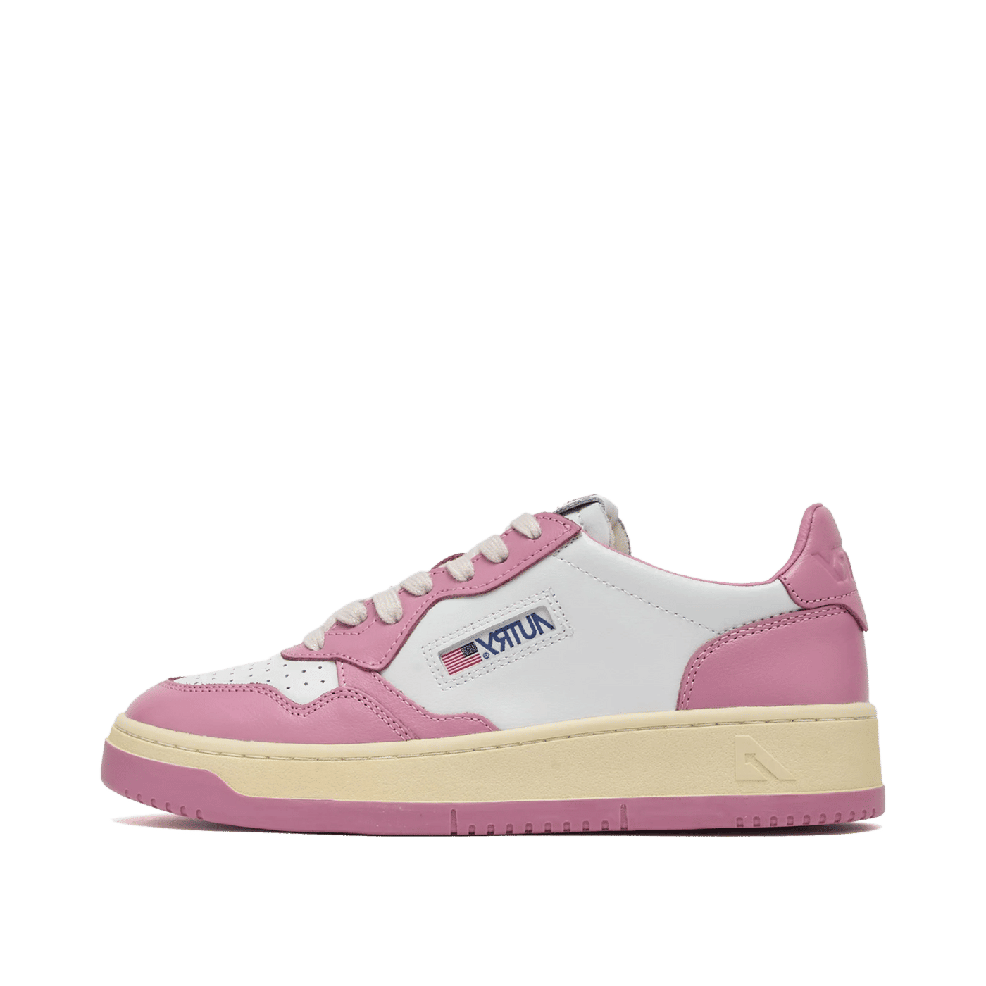 Autry Medalist Low Leather "Pink/White" | AULWWB61