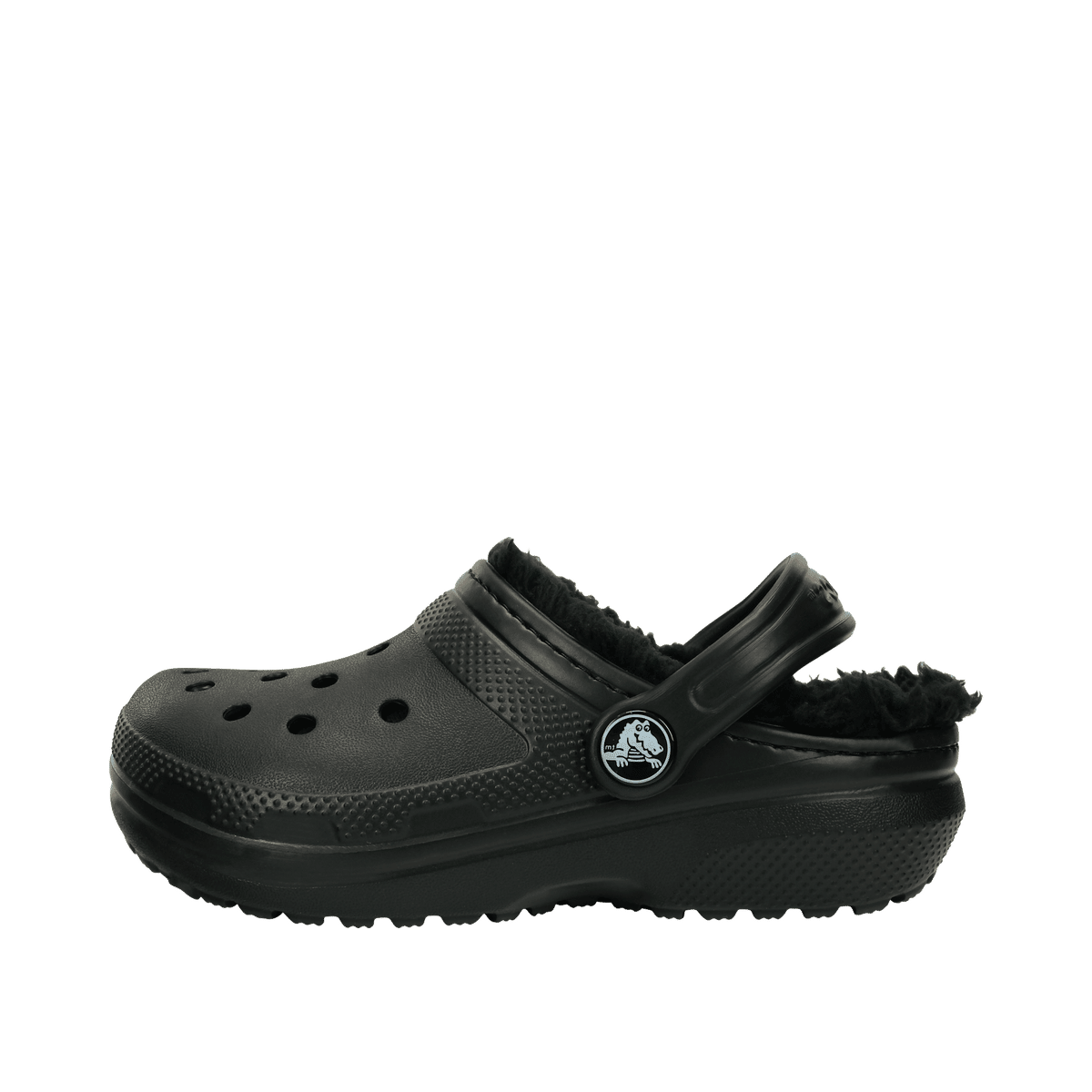 Crocs Classic Lined Klompen Kinder Black / Black 34