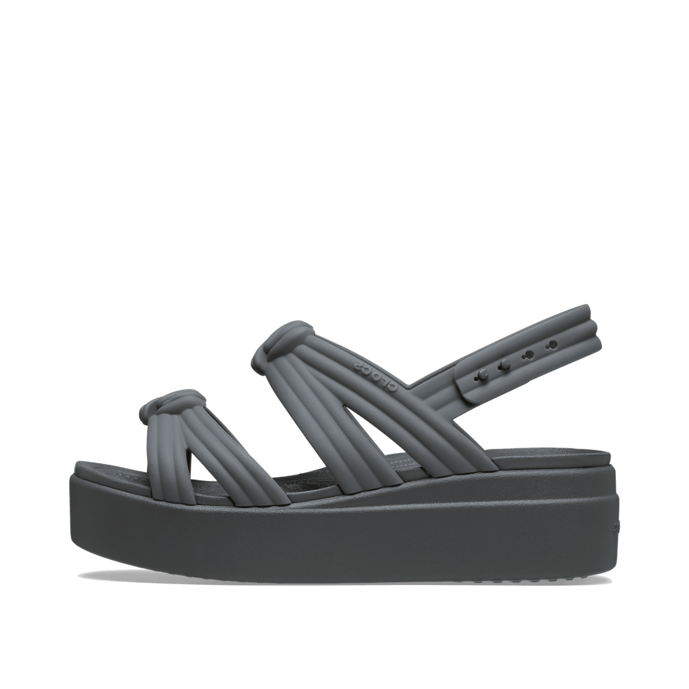 Crocs Brooklyn Knot Low Sandalen Damen Carbon 42