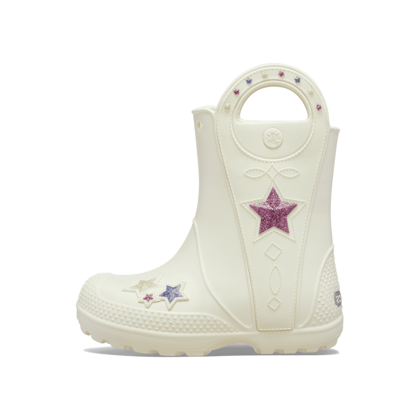 Crocs Handle It Western Metallic Toddler "Summit White" | 2125472MD