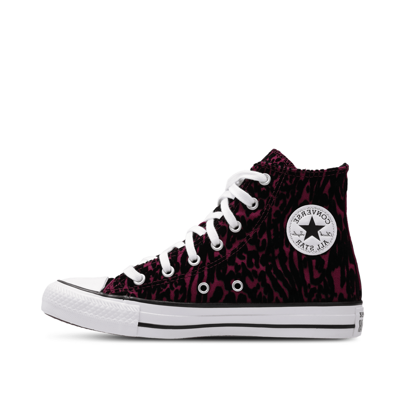 Converse Chuck Taylor All Star Flocked Leopard Print "Frozen Acai/White/Black" | A17710C
