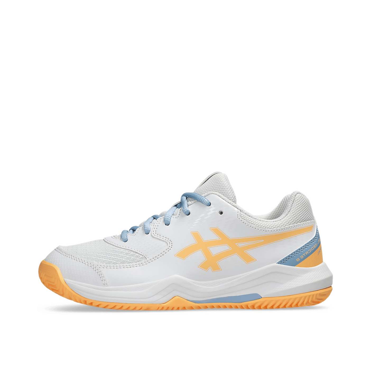 ASICS Gel-Dedicate 8 Padel GS "White/Orange Glow" | 1044A064-104