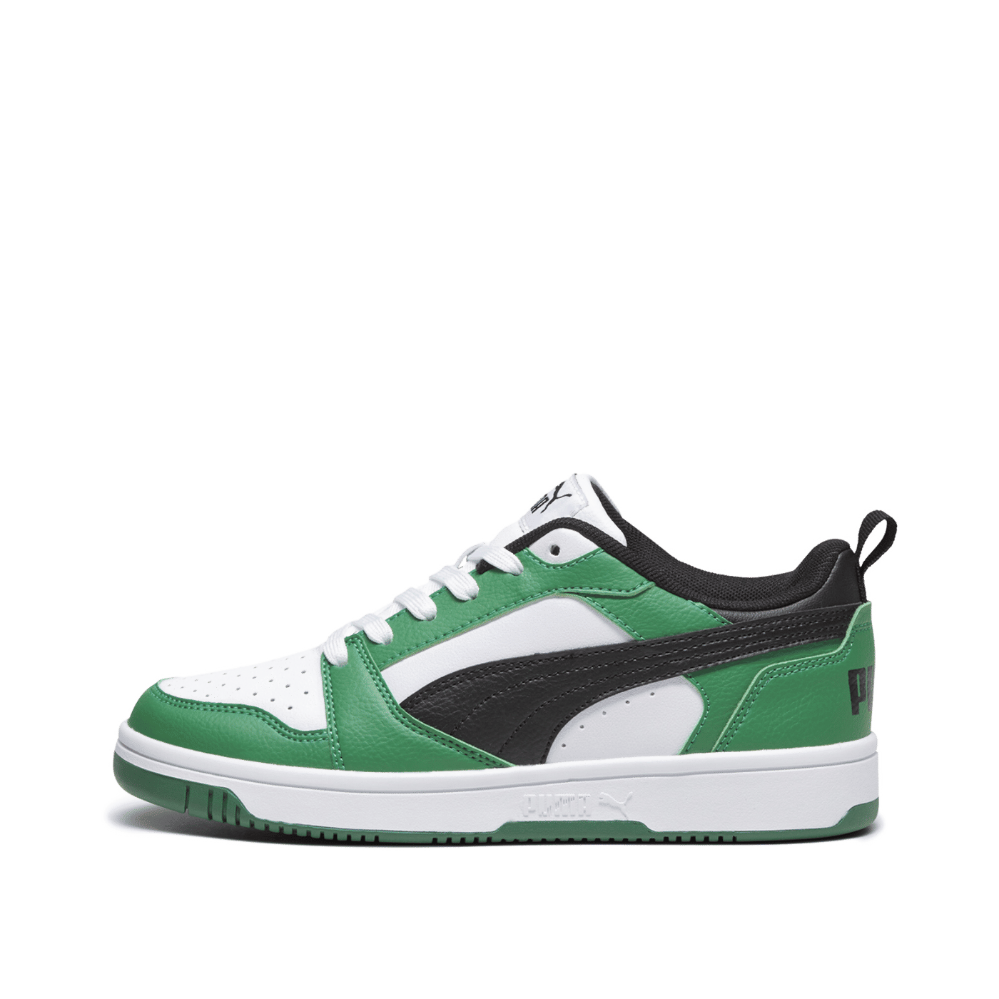 PUMA Rebound V6 Low "White/Black/Archive Green" | 393833-05