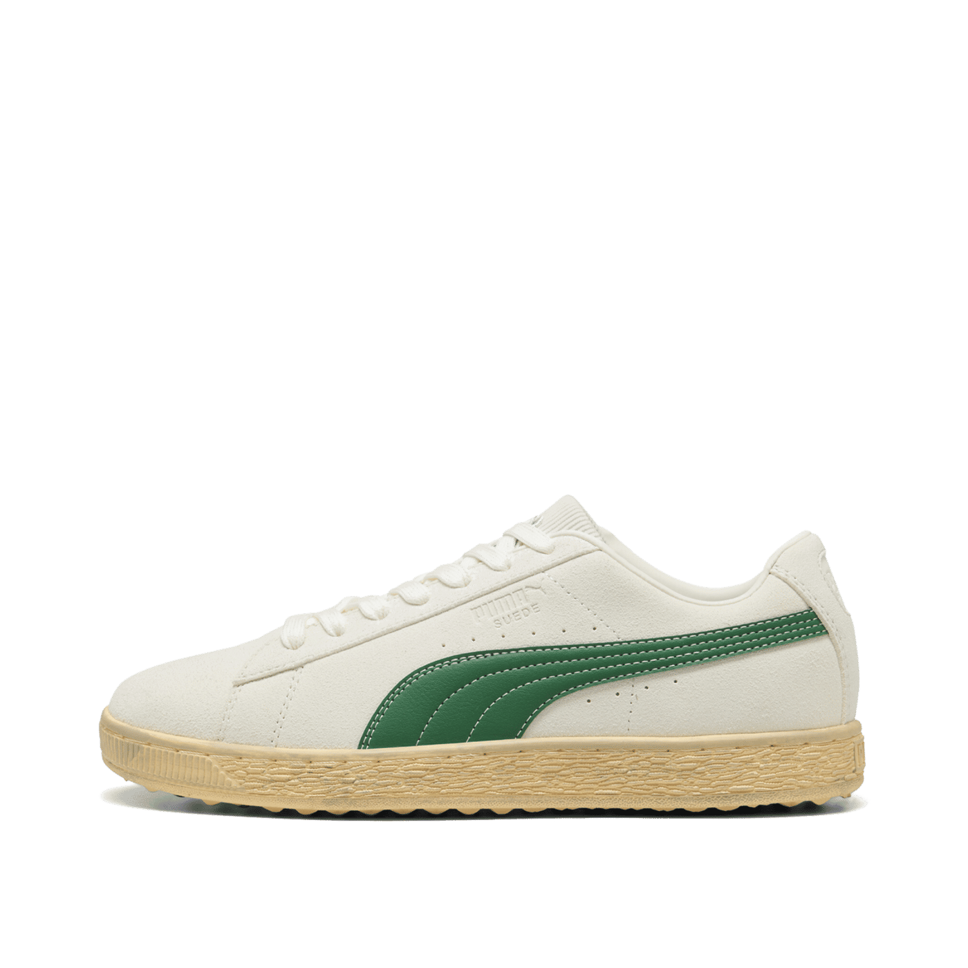 PUMA 30904 Suede Golf "Warm White/Luso Green" | 313216-01