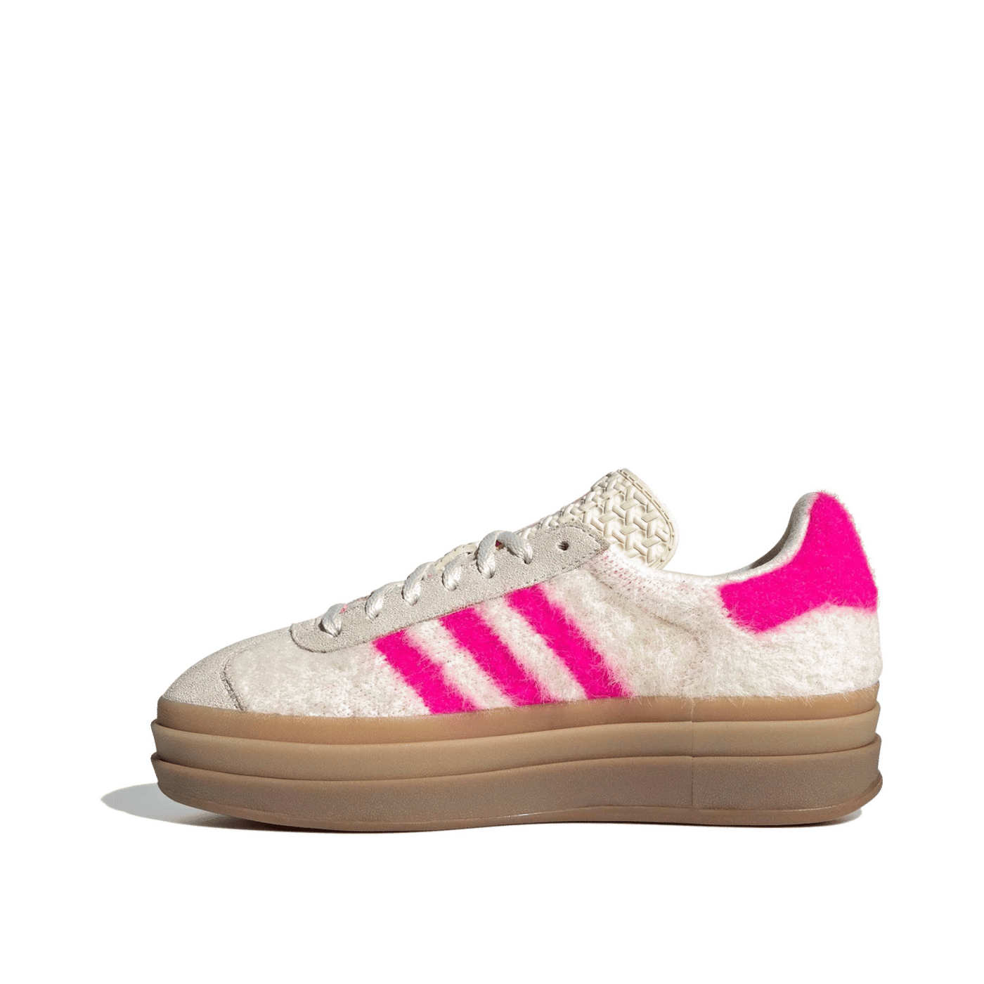Adidas Gazelle Bold W "Crew White/ Shock Pink/ Gold Metallic" | JS3908