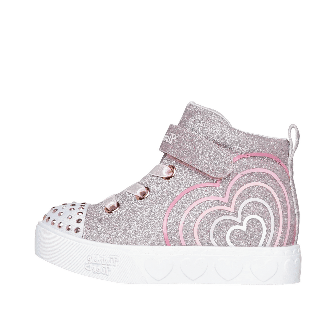 Skechers Twinkle Toes Heart Steps - Heart Glow "Rose Gold" | 314623NRSGD