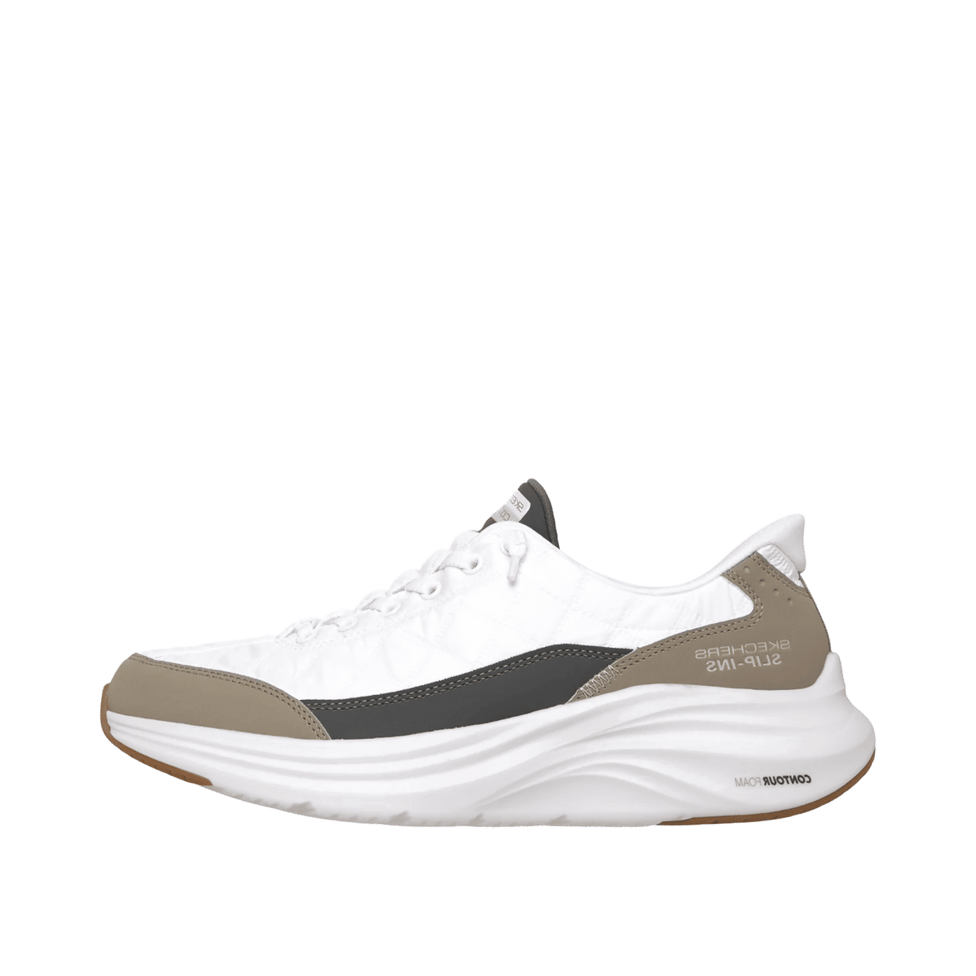 Skechers Contour Foam Cozy Fit "White/Taupe" | 232619WWTP