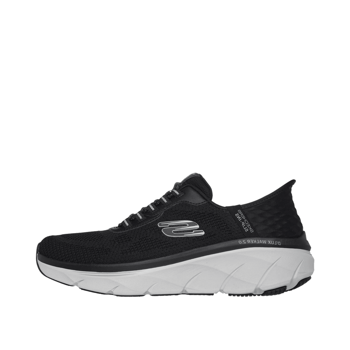 Skechers D'Lux Walker 2.0 Rezinate "Black/Grey" | 232446BKGY