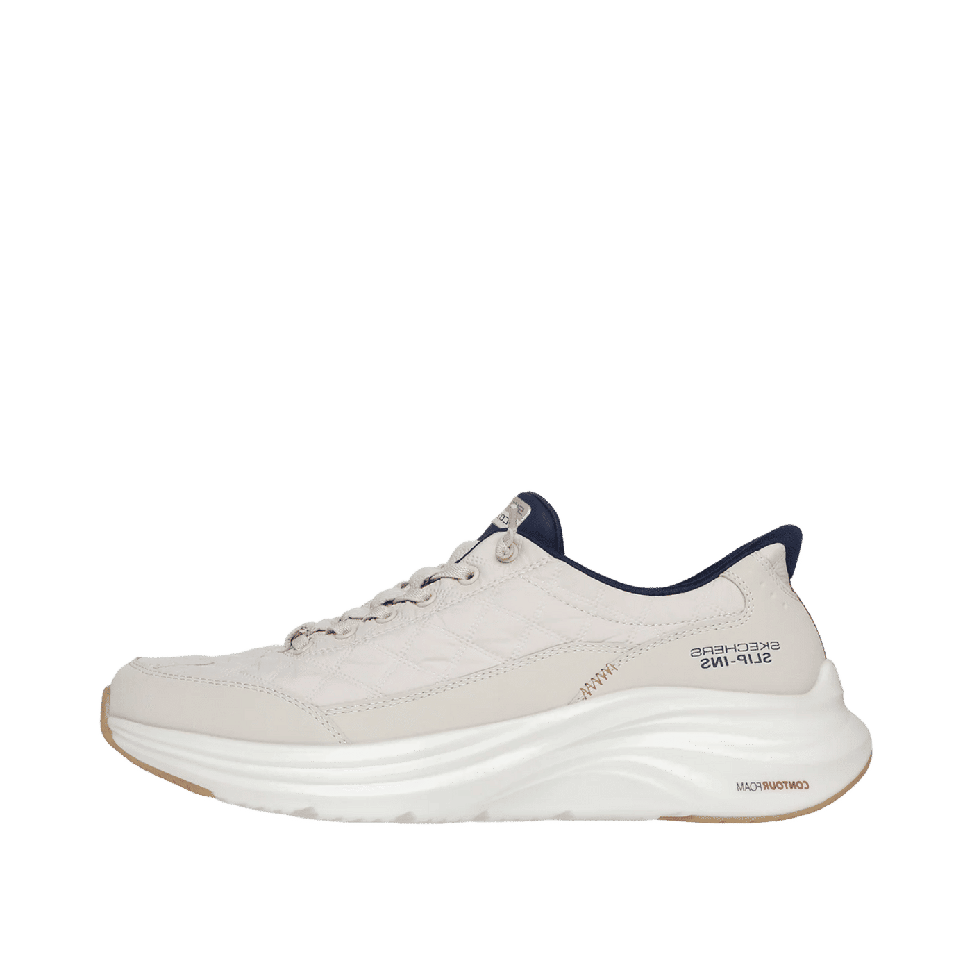 Skechers Slip-Ins Contour Foam "Natural/Navy" | 232619NTNV