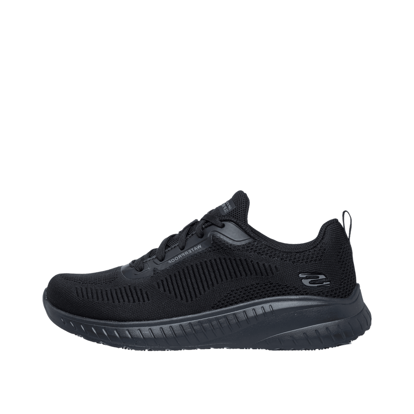 Skechers Work Slip-Resistant Waterproof: Squad Chaos - Awoa Sneaker CM Zwart, Maat 42 Wide , Vegan