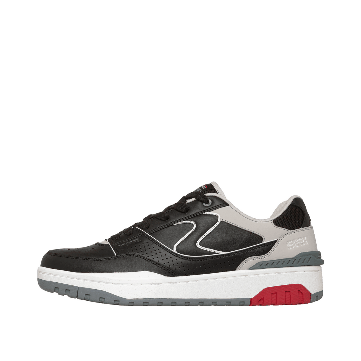Skechers S-1992 - Argent "Black/Red" | 254175BKRD