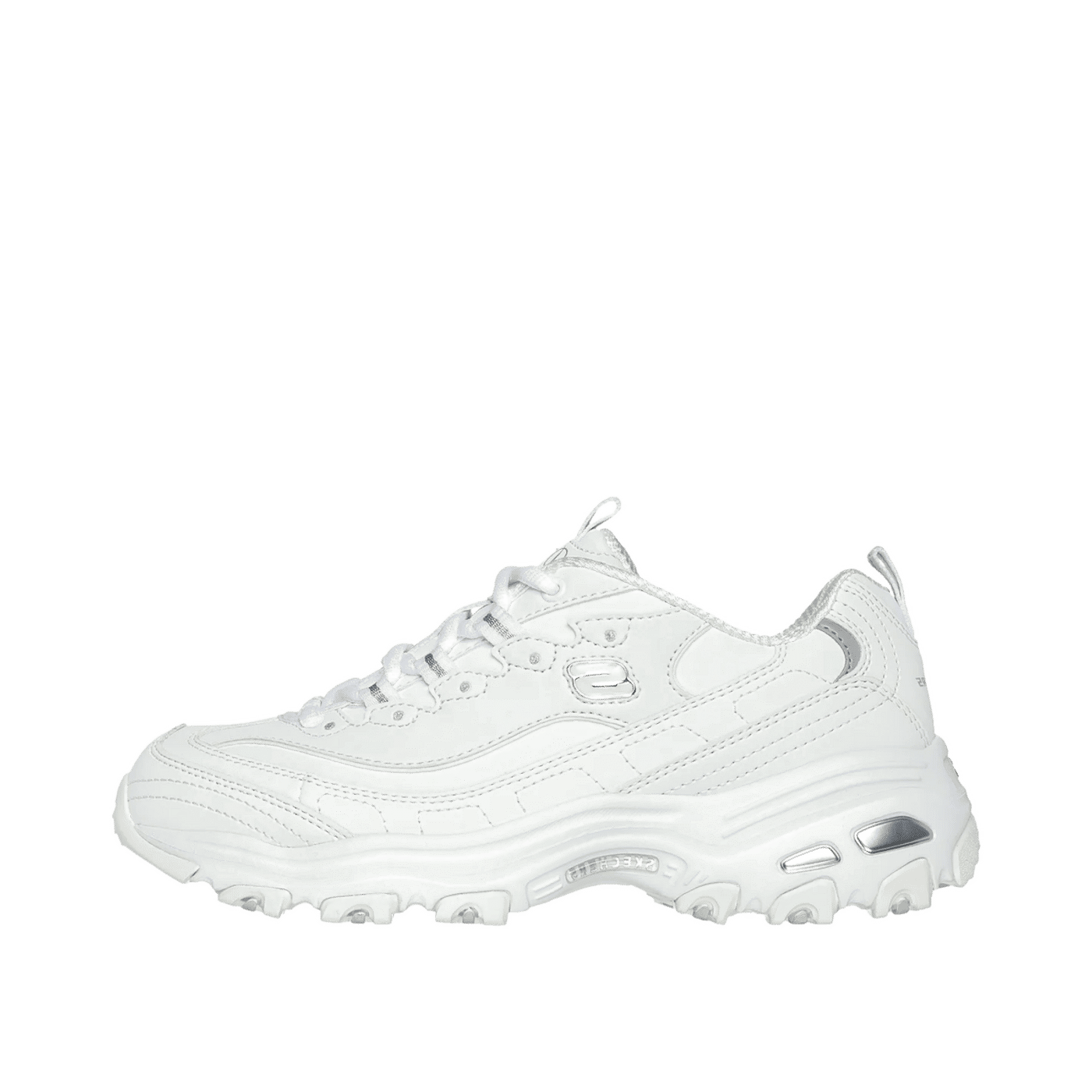 Skechers D'Lites - Play On "White/Silver" | 11949WSL