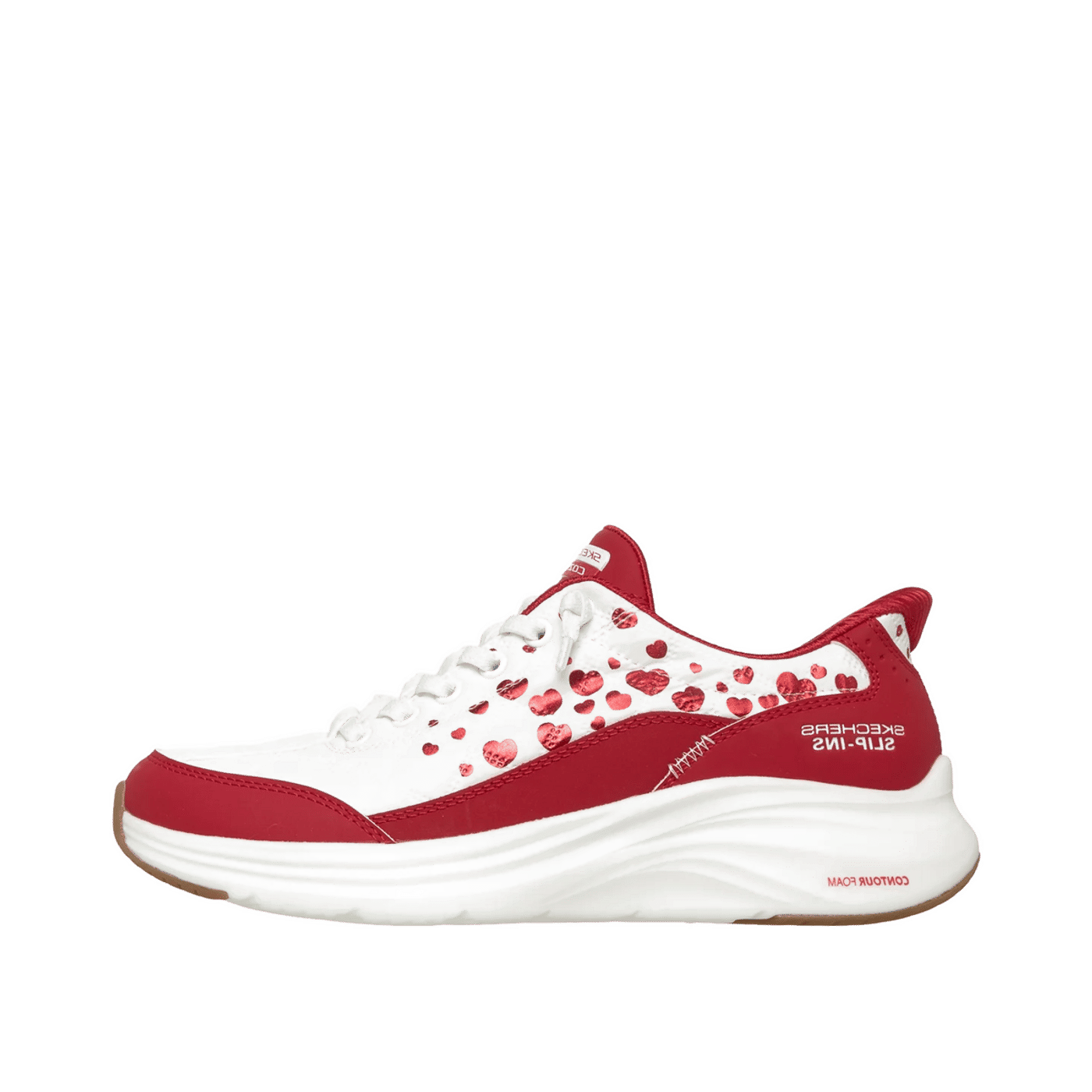 Skechers Slip-ins Contour Foam "White/Red" | 150920WRD