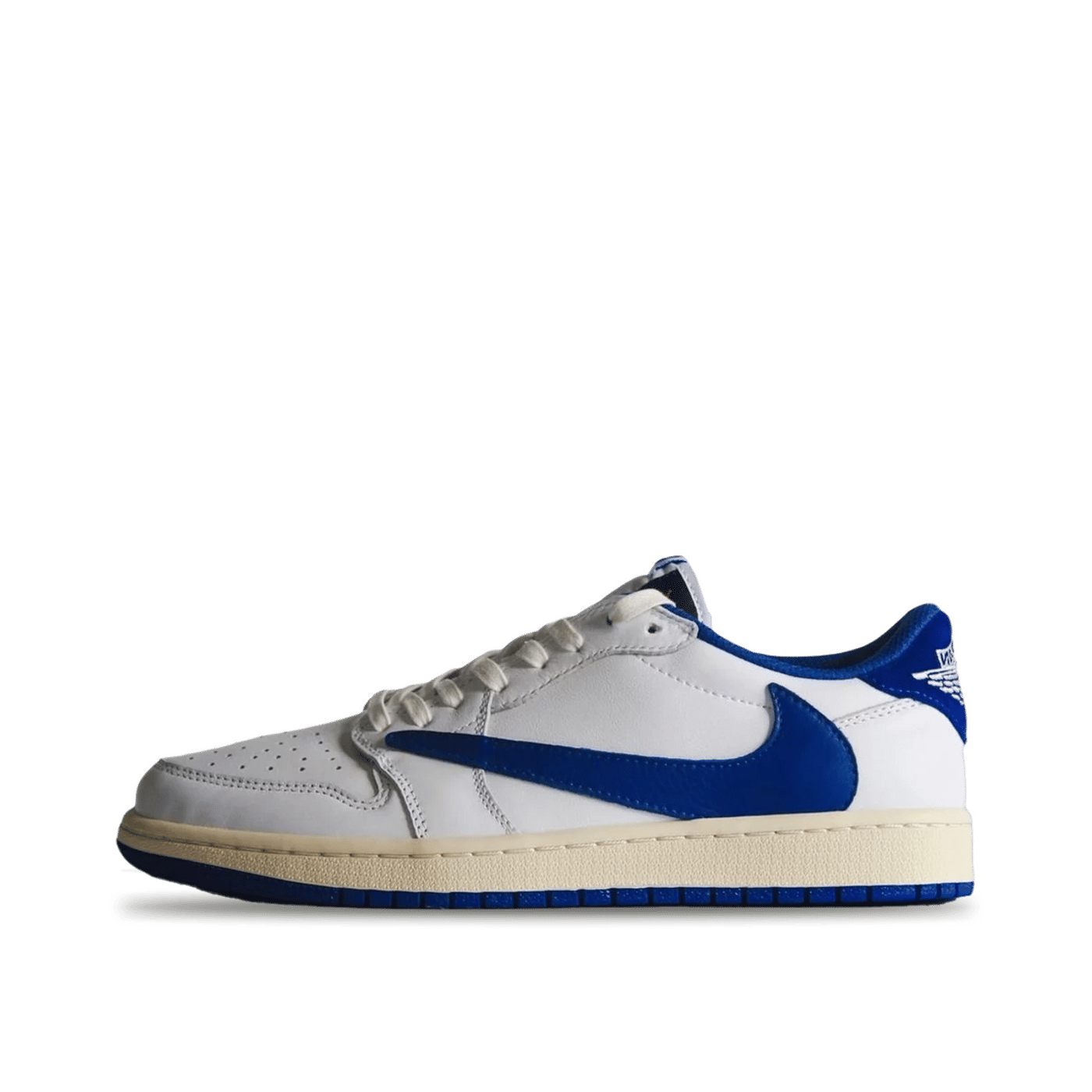 Air Jordan 1 Low OG SP Fragment x Travis Scott "Sail Military Blue" | DM7866-104