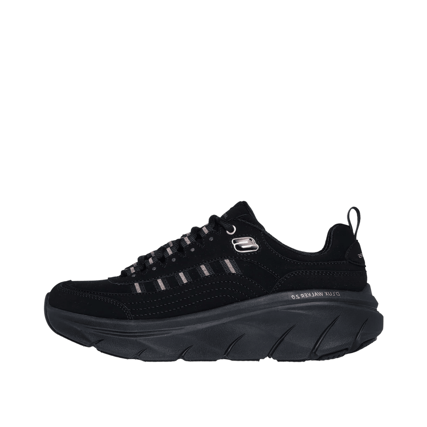 Skechers Relaxed Fit D'Lux Walker 2.0 "Black/Rose Gold" | 150106BKRG