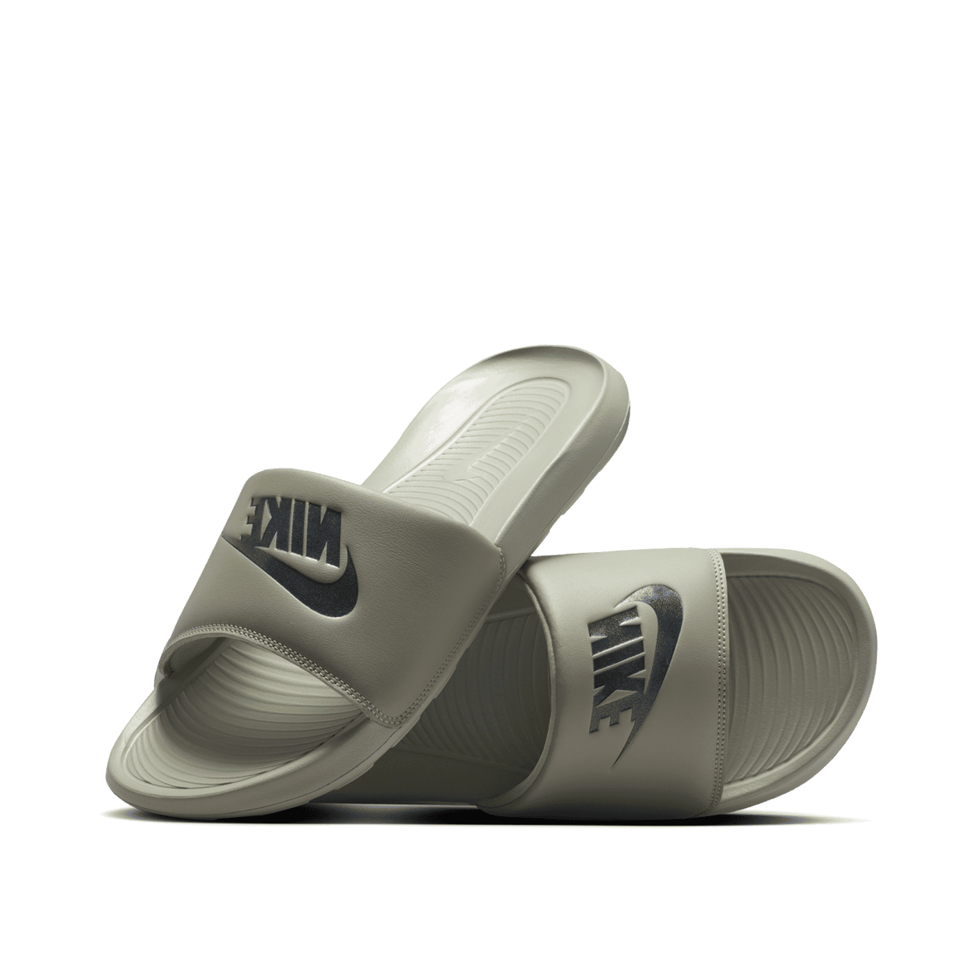 Nike Victori One Slippers "Grey Green/Black" | CN9675-305