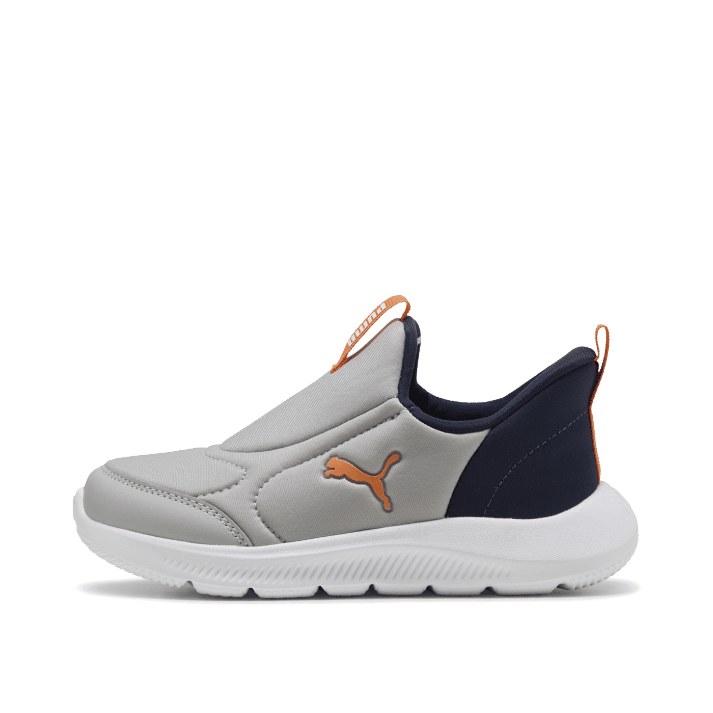 Puma FunRacer 2 SLIPTECH PS "Gray Echo/Vermillion/Navy" | 400582-07