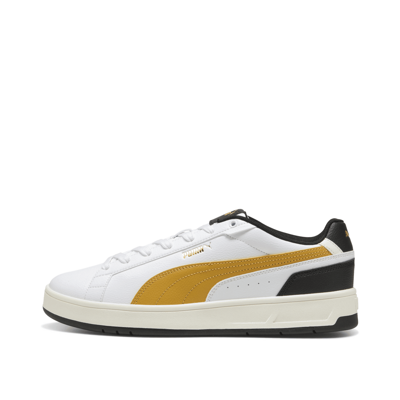 PUMA Court Classico "White/Archive Gold/Black" | 400284-10