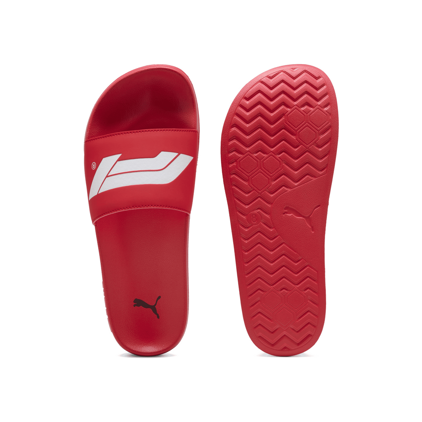 PUMA Formula 1 Leadcat 2.0 Logo Slides "Pop Red/White" | 308846-02