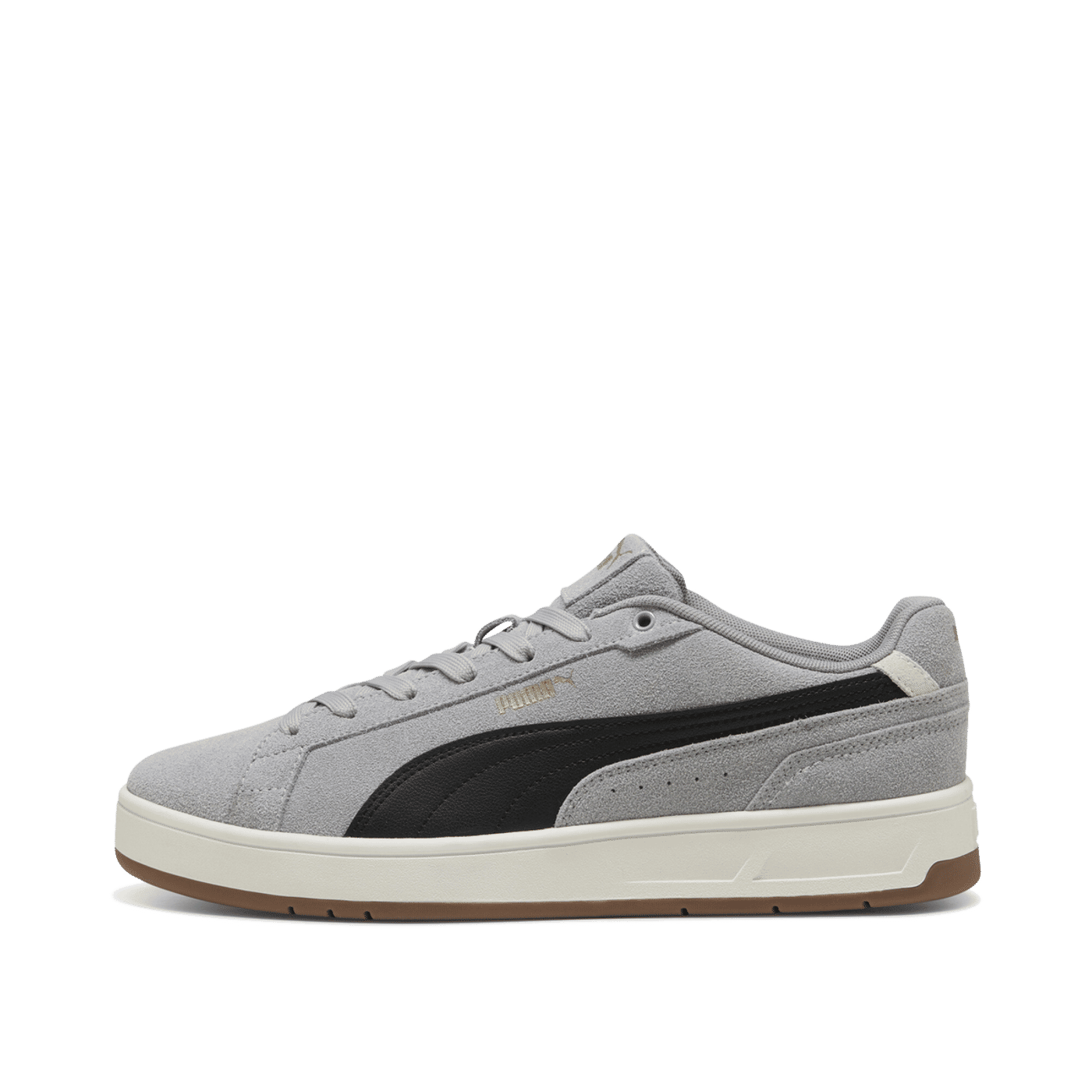 PUMA Court Classic Suede "Gray Echo/Black/Gold" | 402633-02