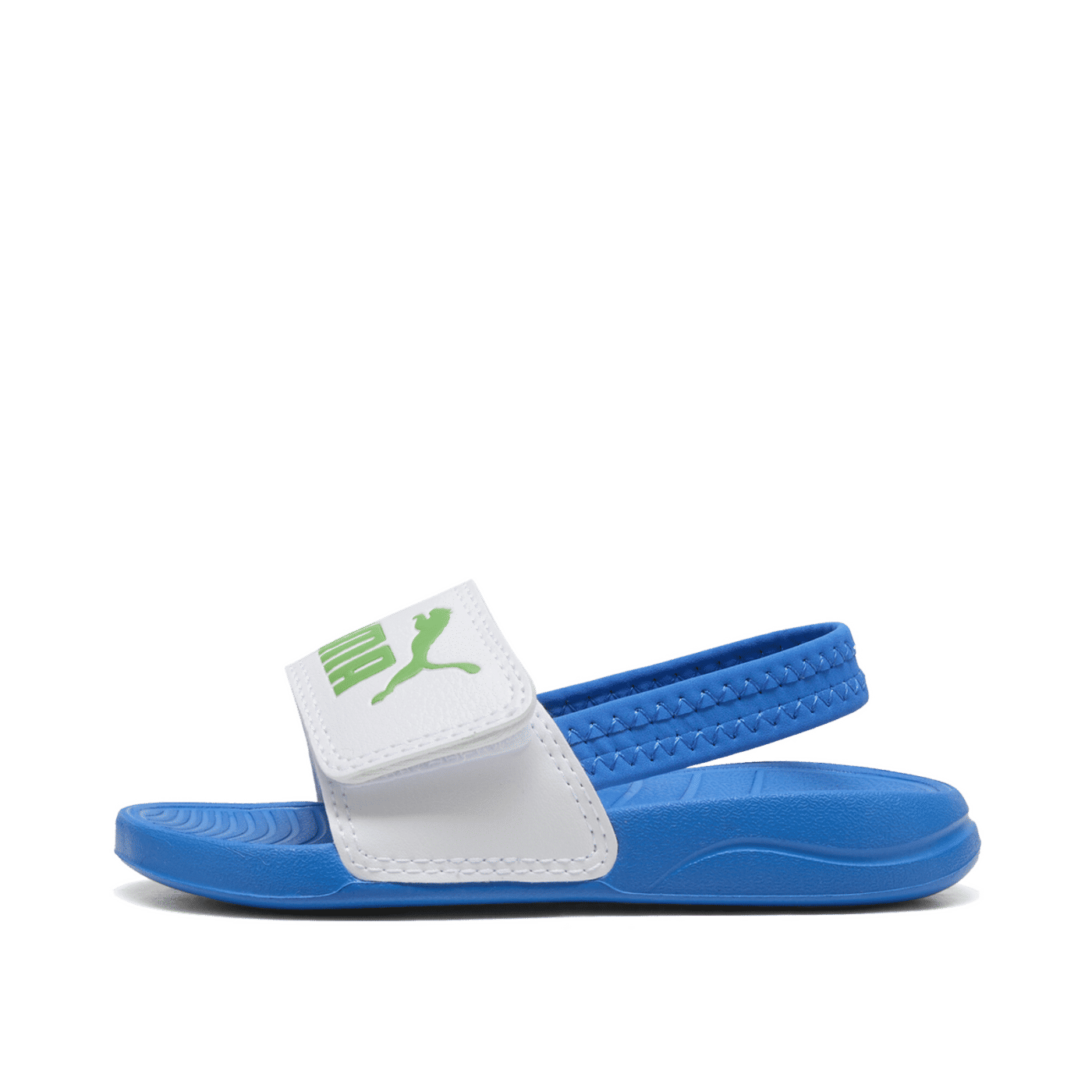 PUMA Popcat 20 Backstrap Baby Sandal "White/Green Fruit/Racing Blue" | 373862-27