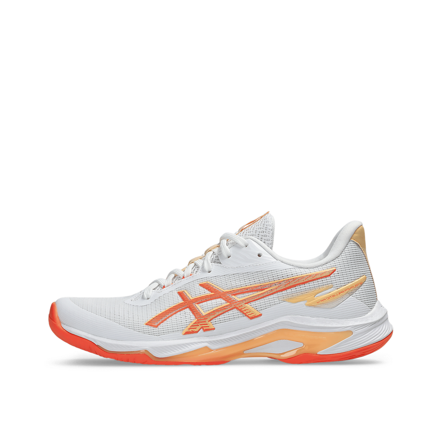 ASICS Netburner Ballistic FF 4 "White/Vivid Coral" | 1052A083-101