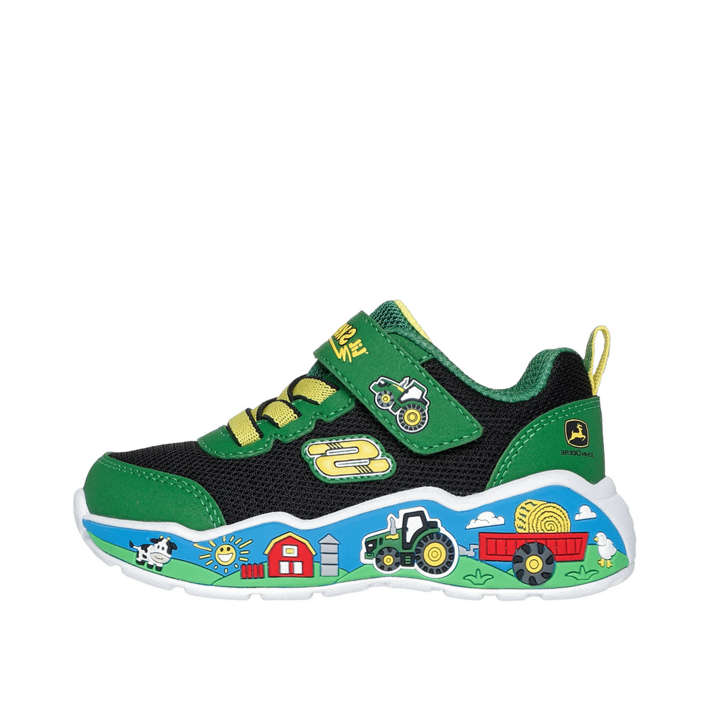 Skechers John Deere: Play Scene - Barn-Squad Buddies "Green/Black" | 407065NGNBK