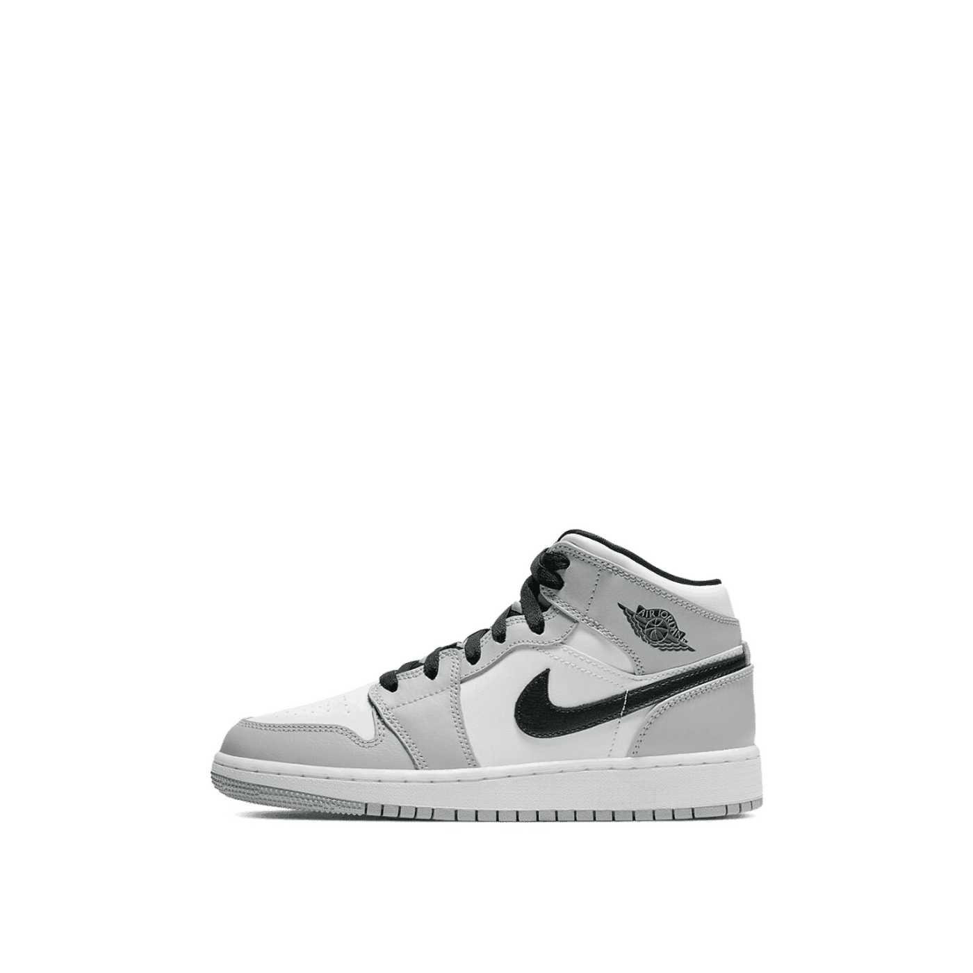Jordan 1 Mid (GS) "Light Smoke Grey" | 554725-092