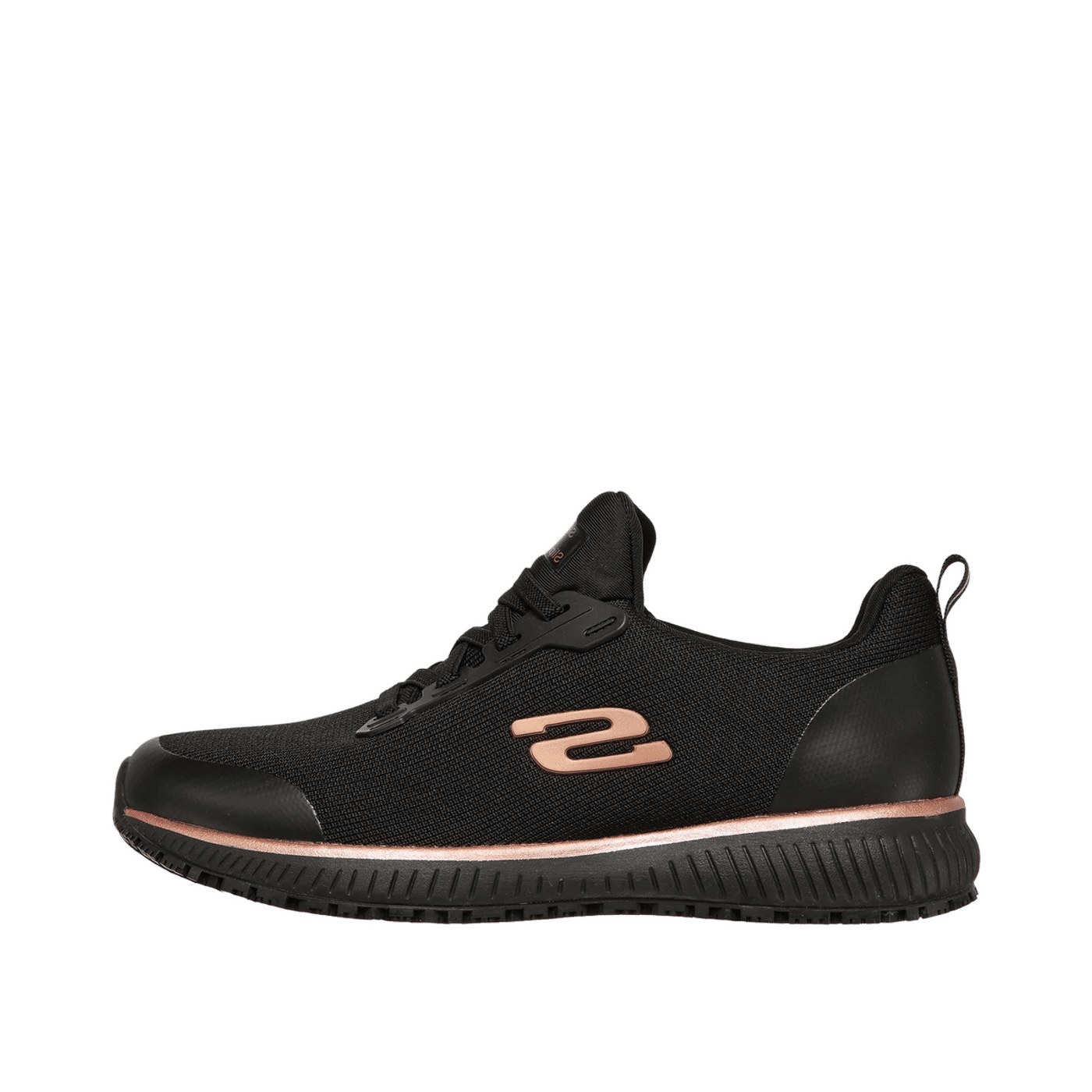 Skechers Work Squad SR "Black/Rose Gold" | 77222ECBKRG