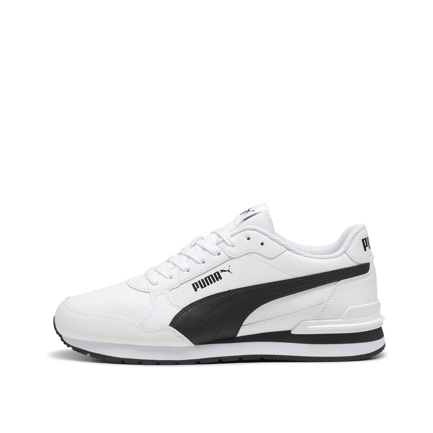 PUMA St Runner V4 Leather "White/Black/Cast Iron" | 399068-02