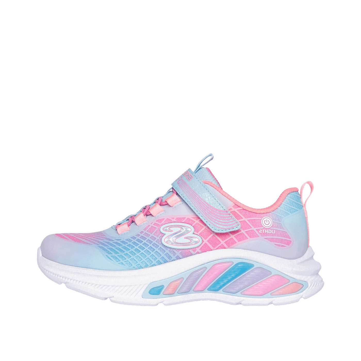 Skechers S-Lights Rainbow Cruisers "Rainbow Reflectin" | 303722LLBMT