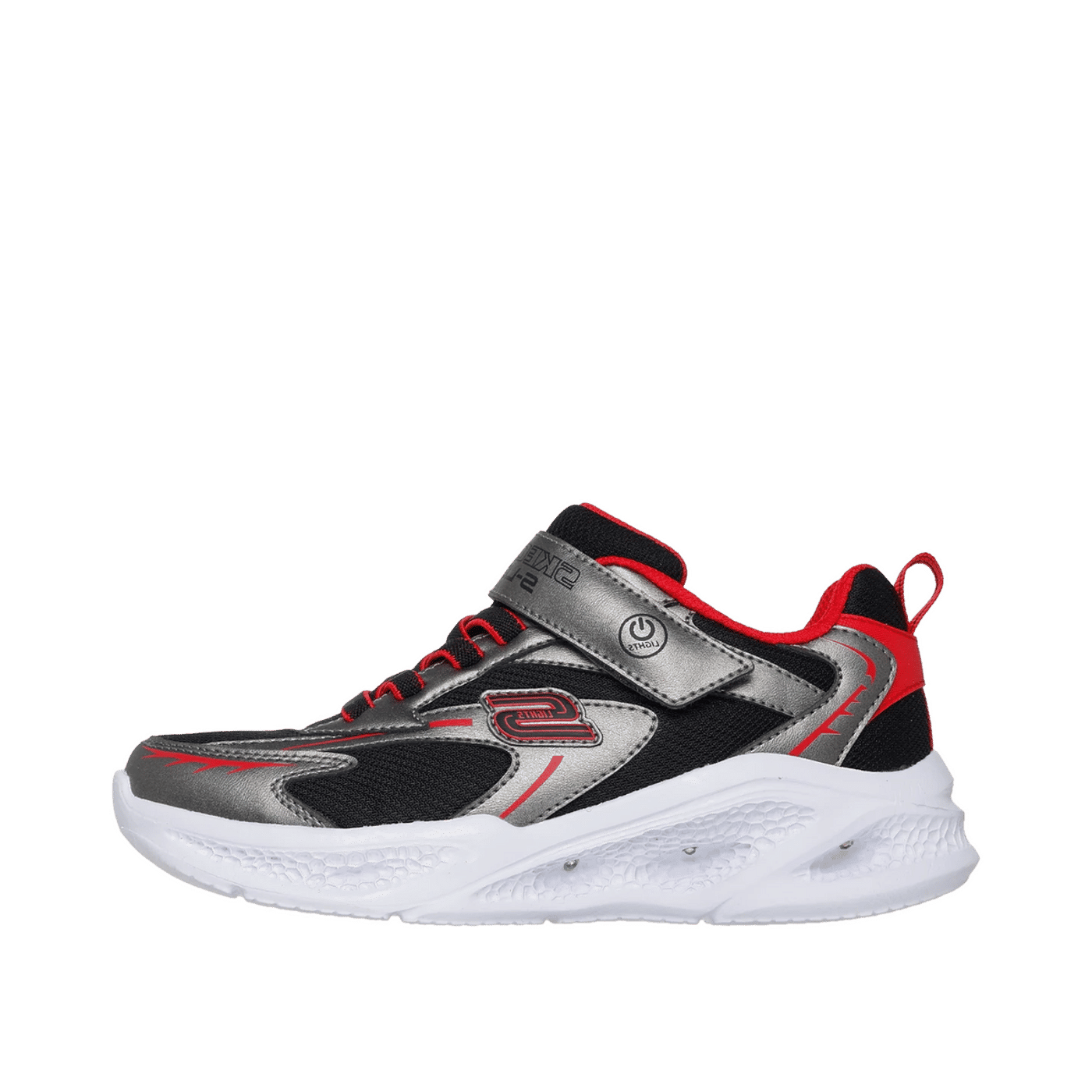 Skechers Meteor-Lights - Glow-Strider "Gunmetal/Red" | 401497LGURD