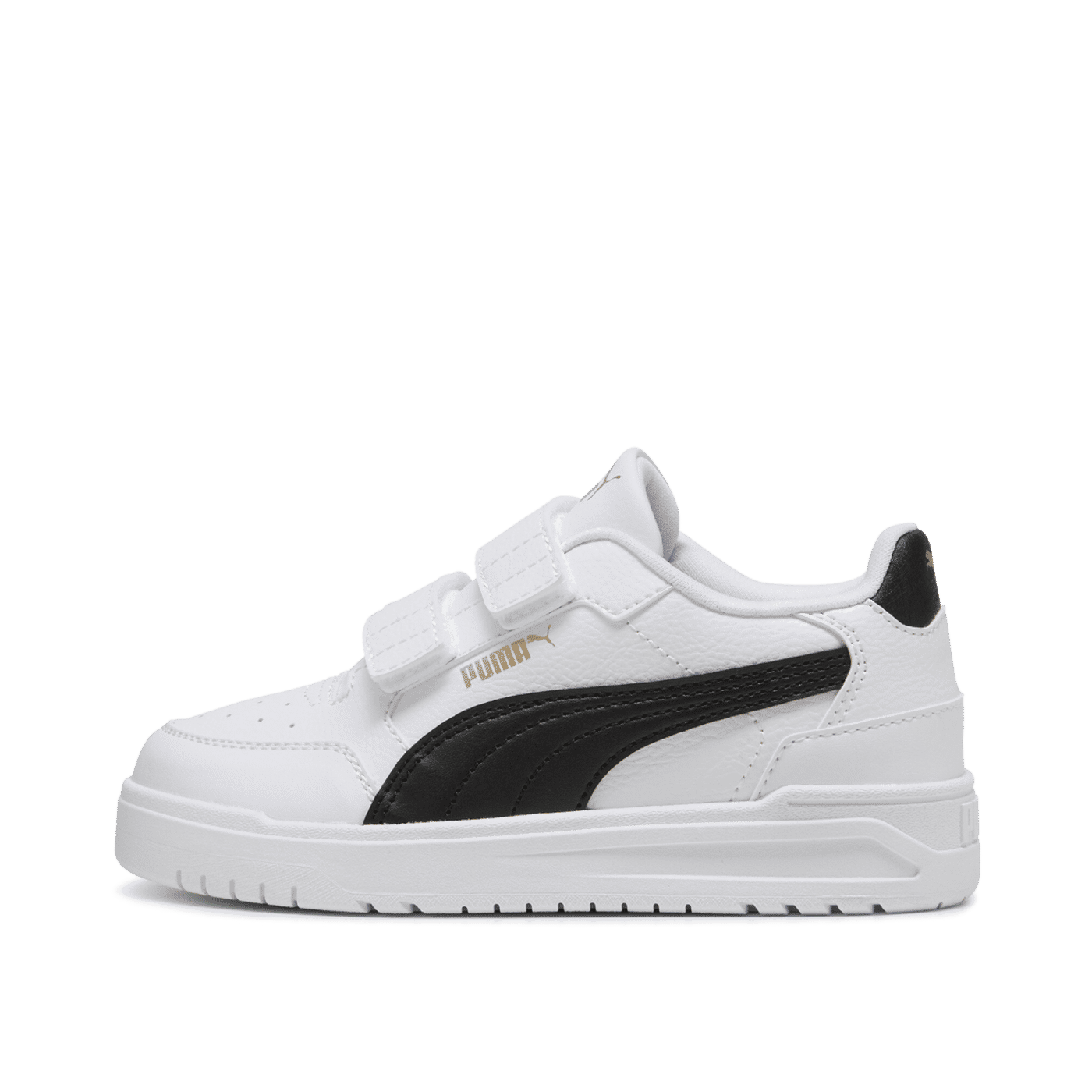 PUMA Shuffle Downtown Low "White/Black/Gold" | 403740-02