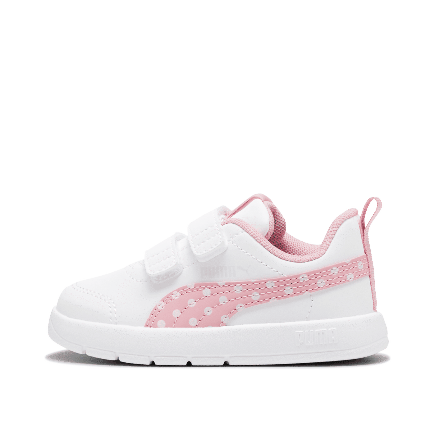 PUMA Courtflex V3 Dotty "White/Pinkscape/Silver Mist" | 398759-05