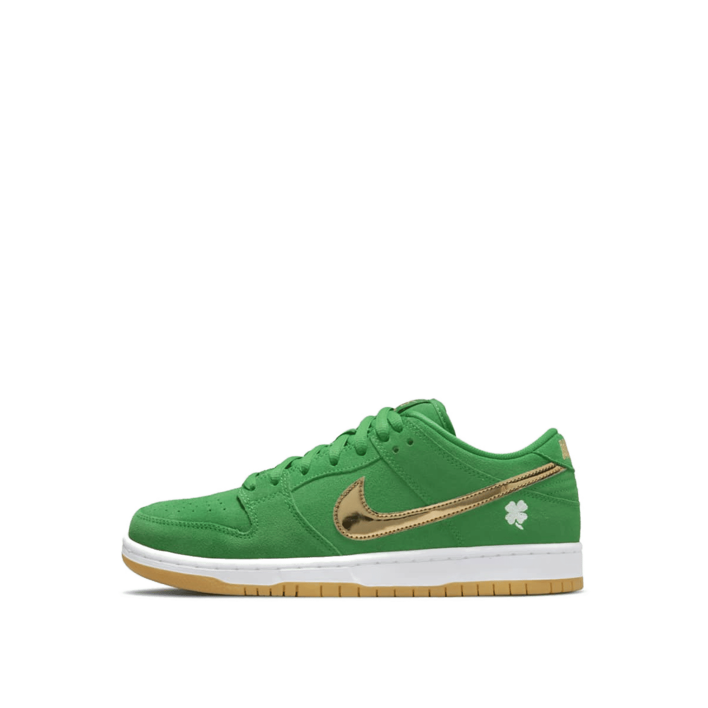 Nike SB Dunk Low Pro "Lucky Green/White/Metallic Gold" | BQ6817-303