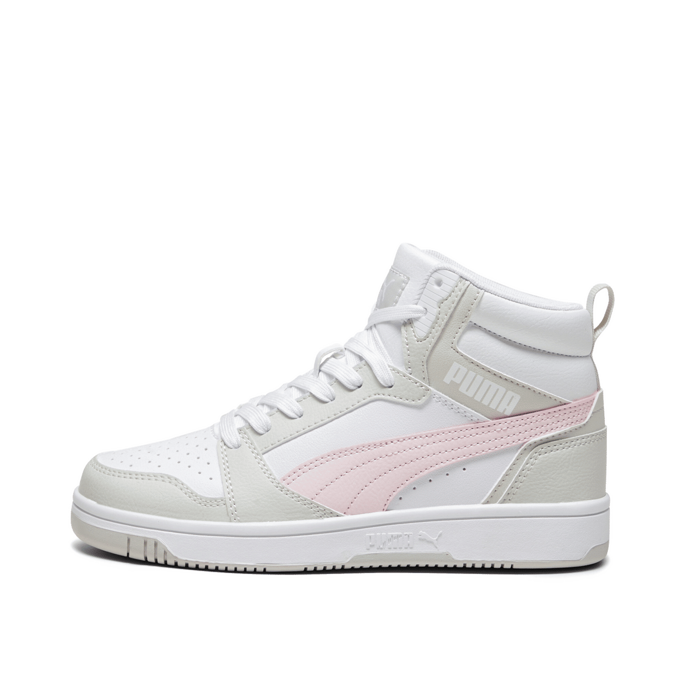 PUMA Rebound V6 MID "White/Frosty Pink/Sedate Gray" | 393831-04